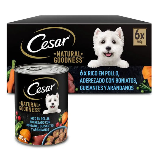 Cesar Natural Pollo 6X400Gr Lata