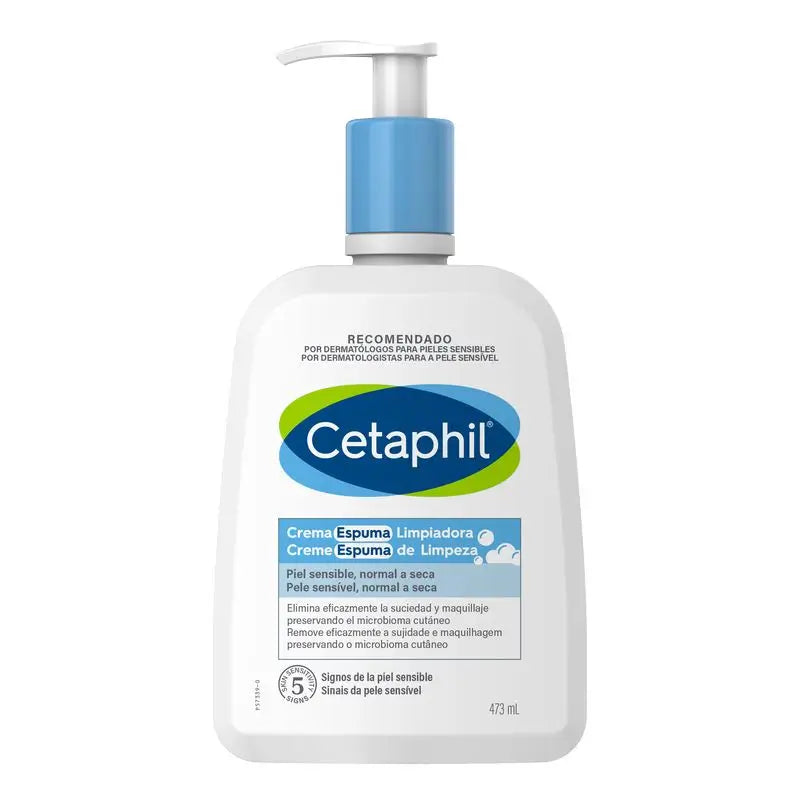 Cetaphil Crema Espumosa Limpiadora  , 473 ml