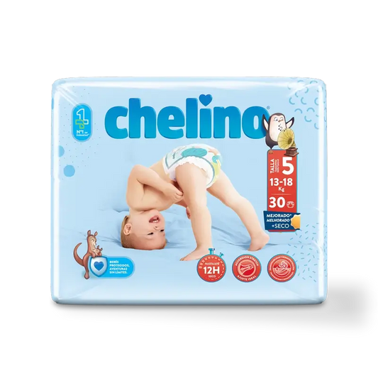 Chelino Pañal Talla 5 (13-18 Kg) , 30 unidades