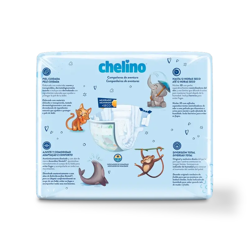 Chelino Pañal Talla 6 (17-28 Kg) , 27 unidades