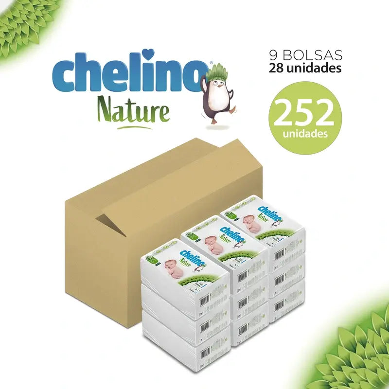 Chelino Nature Pañal Talla 1 (1-3 Kg) , 28 unidades