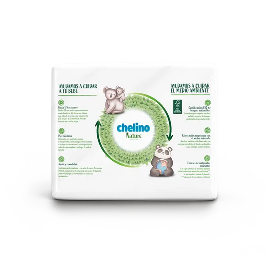 Chelino Nature Pañal Talla 5 (13-18 Kg) , 30 unidades