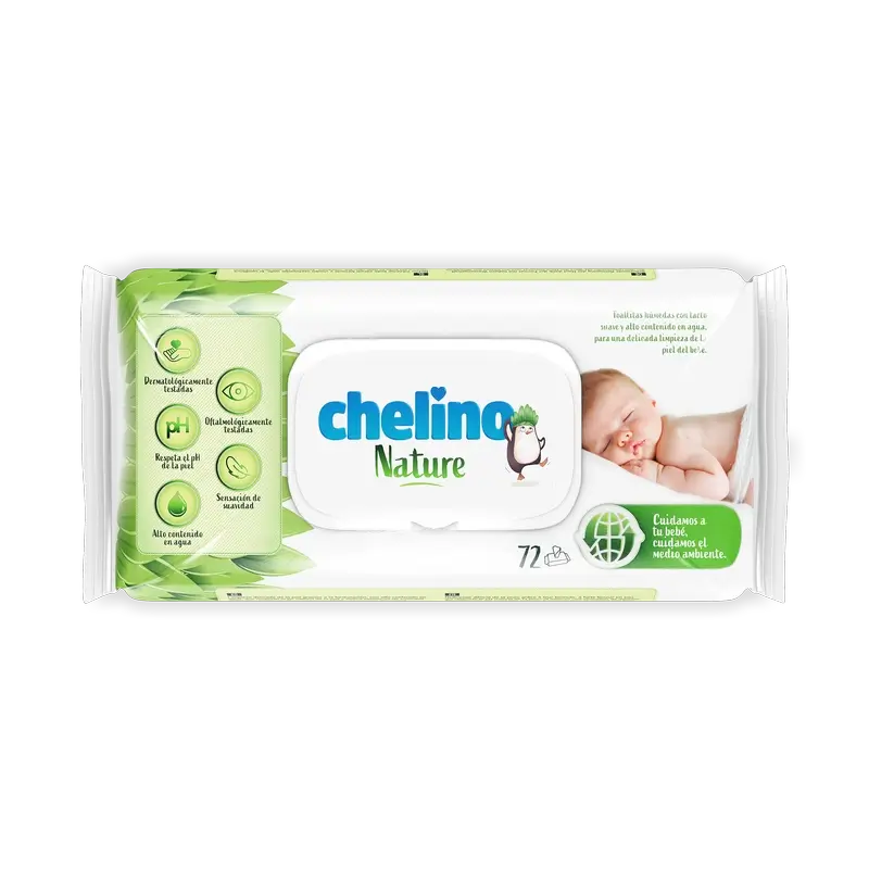 Chelino Nature Toallitas Infantiles , 72 unidades