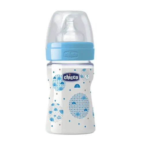 Chicco Biberón Silicona Azul Flujo Normal +0 Meses 150 ml