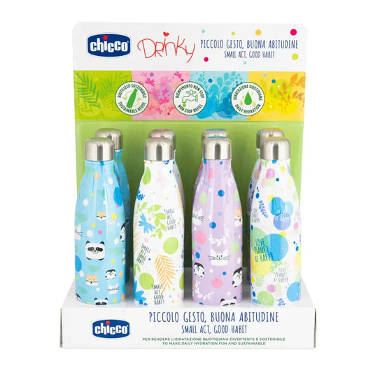 Chicco Botella Acero Inoxidable Drinky 500 ml