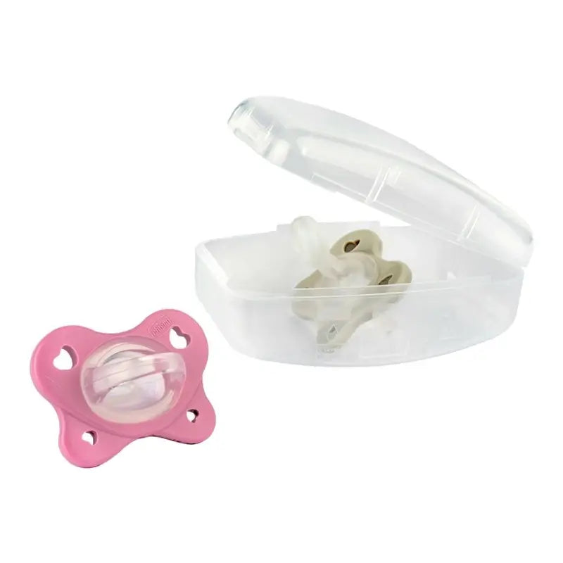 Chicco Chupete Physioforma Dual Soft Sil Rosa 6-16 Meses , 2 unidades