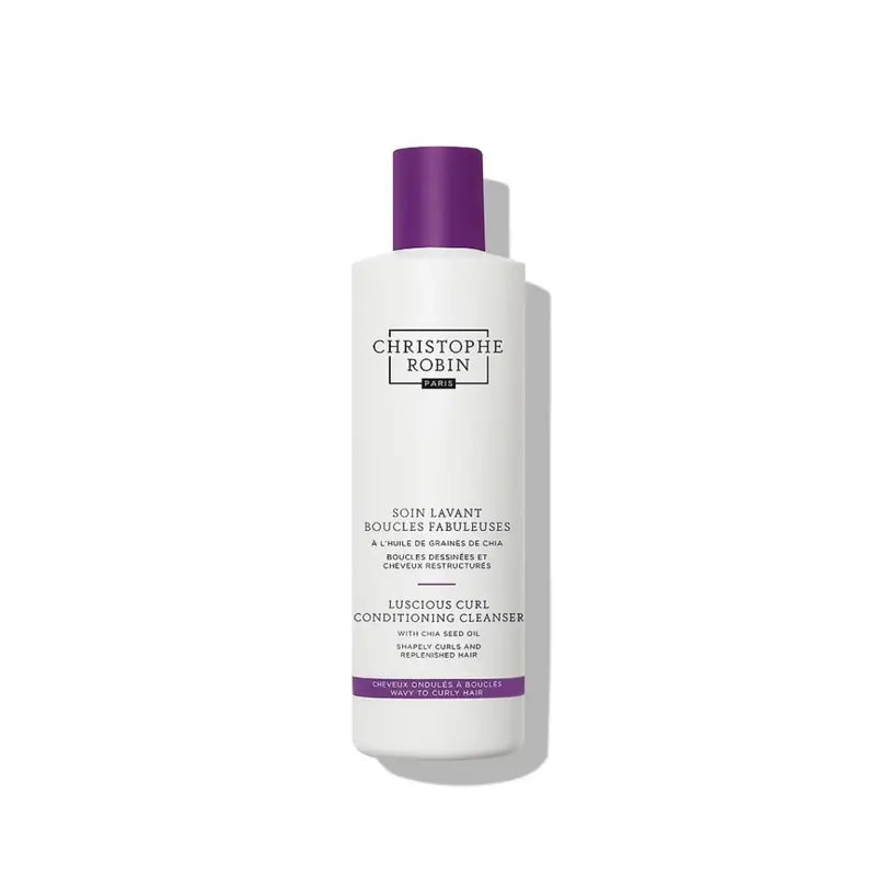 Christophe Robin Luscious Curl Conditioning Cleanser Con Aceite De Semillas De Chía (Cabello Ondulado A Rizado) , 250 ml