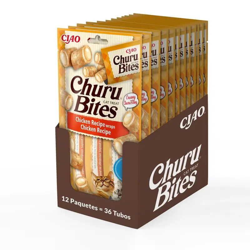 Churu Cat Bites Receta De Pollo Display 12X30Gr