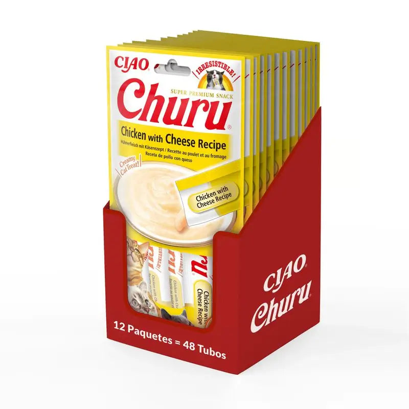 Churu Cat Receta De Pollo Con Queso Display 12X56Gr