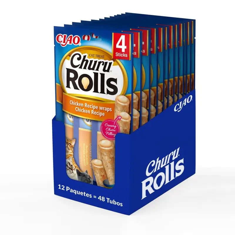 Churu Cat Rolls Receta De Pollo Display 12X40Gr