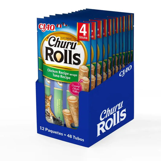 Churu Cat Rolls Receta De Atún Display 12X40Gr