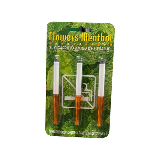 Cigarrillos Flower Mentol, 3 Unidades