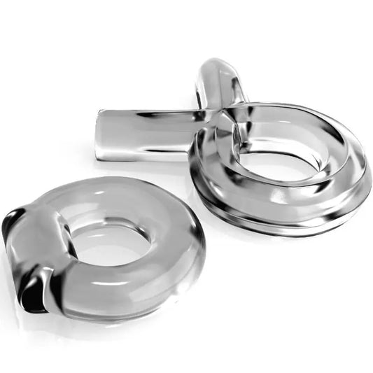 Classix Set Para Parejas 2 Anillos Pene Transparente