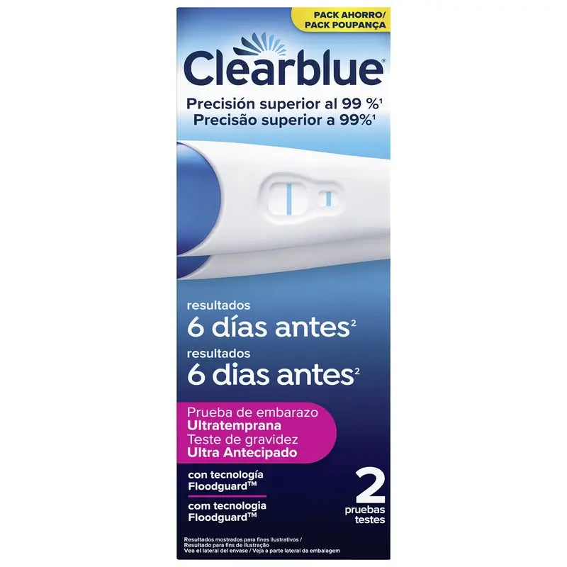 Compra Clearblue Early Prueba De Embarazo Ultratemprana 10 Mi 2 Tests al mejor precio