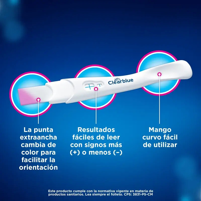 Clearblue Pack Plus Test Embarazo Analógico, 2 Pruebas