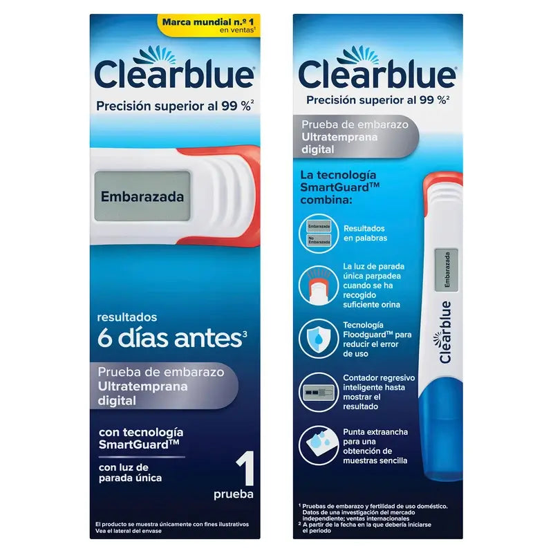 Clearblue Ultratemprana Digital Prueba de Embarazo, 1 Test Digital