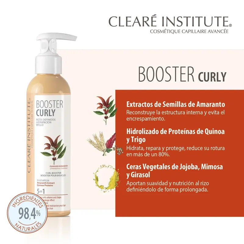 Clearé Institute Booster Crema Peinado Método Curly Cabello Rizado 200 Ml