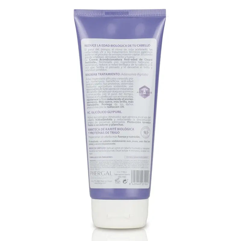 Clearé Institute Crema Acondicionadora Redesnficiante Antiedad 200 Ml.