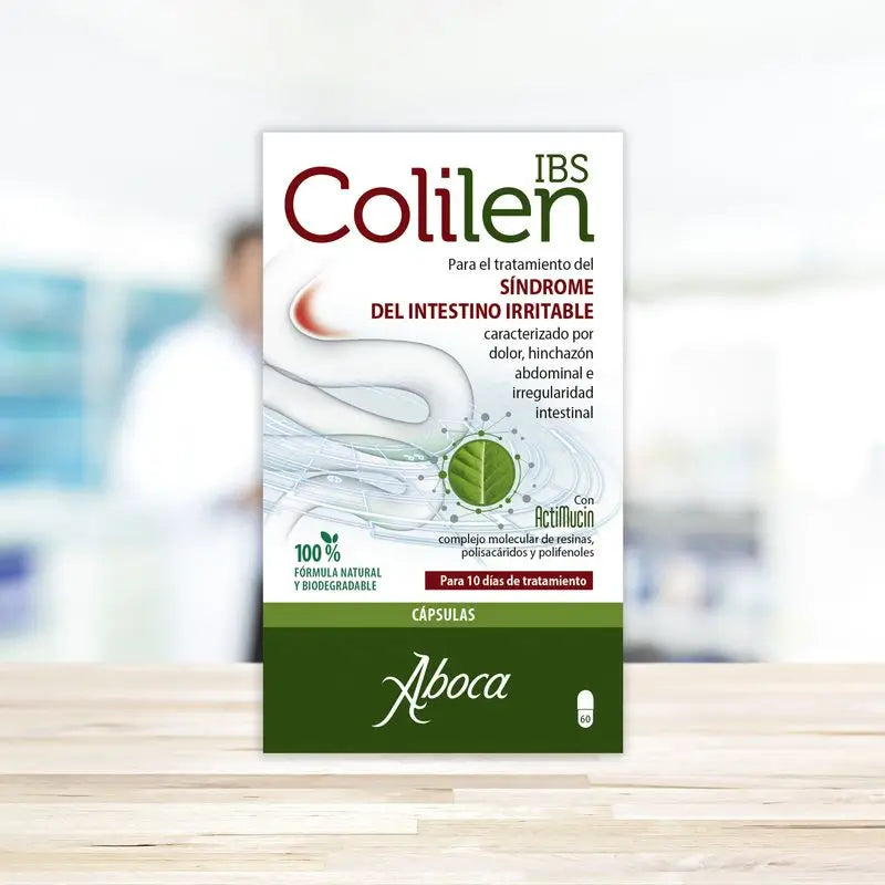 Aboca Colilen Ibs Síndrome Del Intestino Irritable, Hinchazón Abdominal E Irregularidad Intestinal, 100% Natural, 60 capsulas