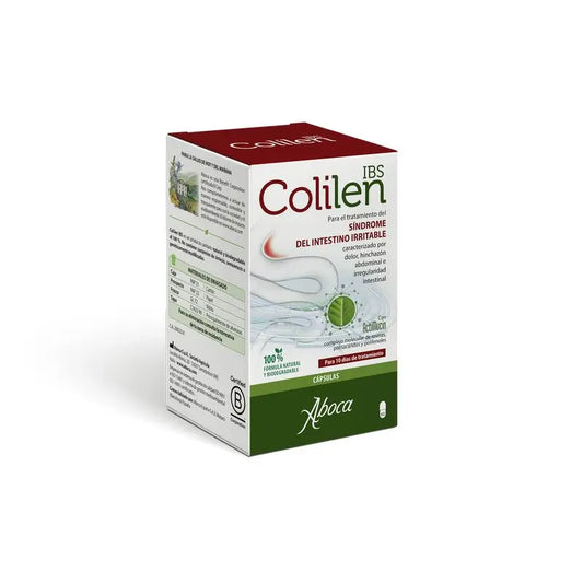 Aboca Colilen Ibs Síndrome Del Intestino Irritable, Hinchazón Abdominal E Irregularidad Intestinal, 100% Natural, 60 capsulas