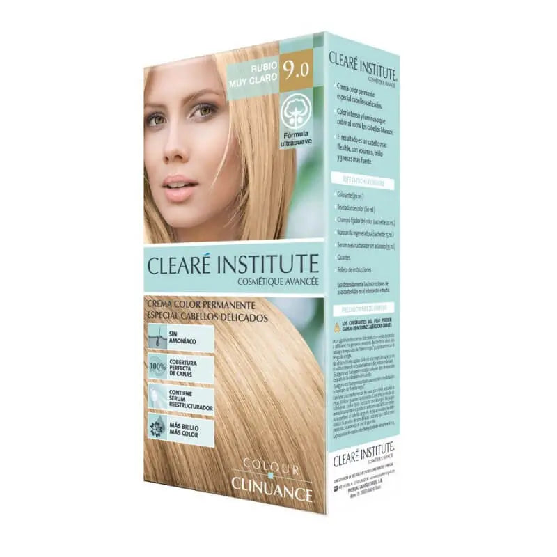 Clearé Institute Colour Clinuance 9.0 Rubio Muy Claro Cabellos Delicados