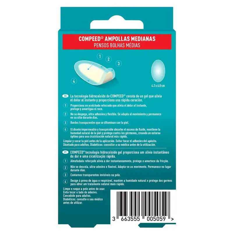 Compeed Ampollas Medianas, 10 unidades