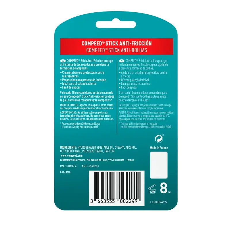 Compeed Stick Antifricciones 8 ml