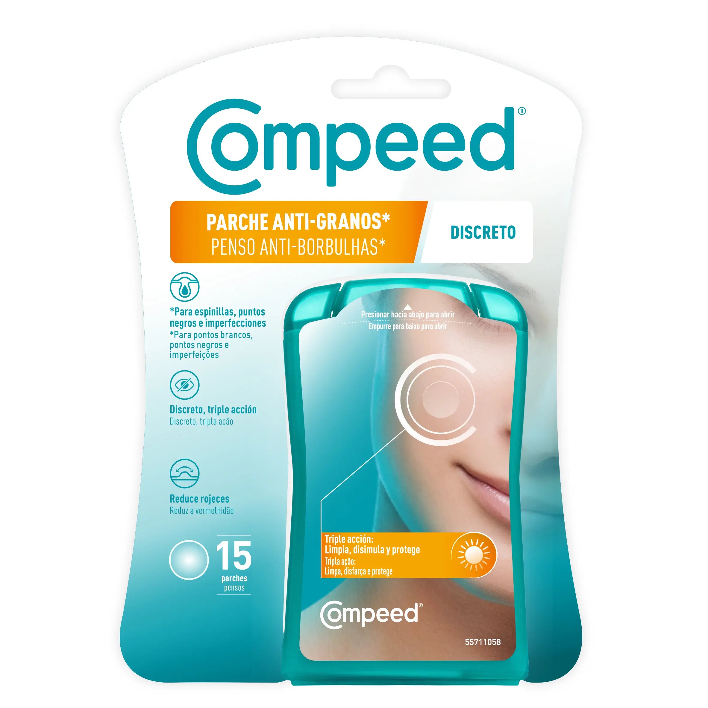 Compeed Anti-Granos Discreto , 15 unidades