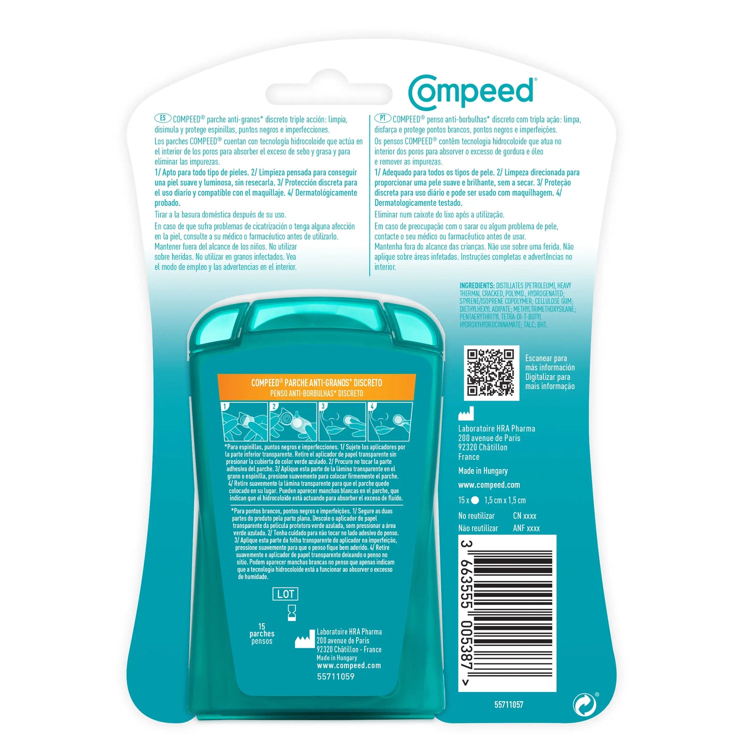 Compeed Anti-Granos Discreto , 15 unidades