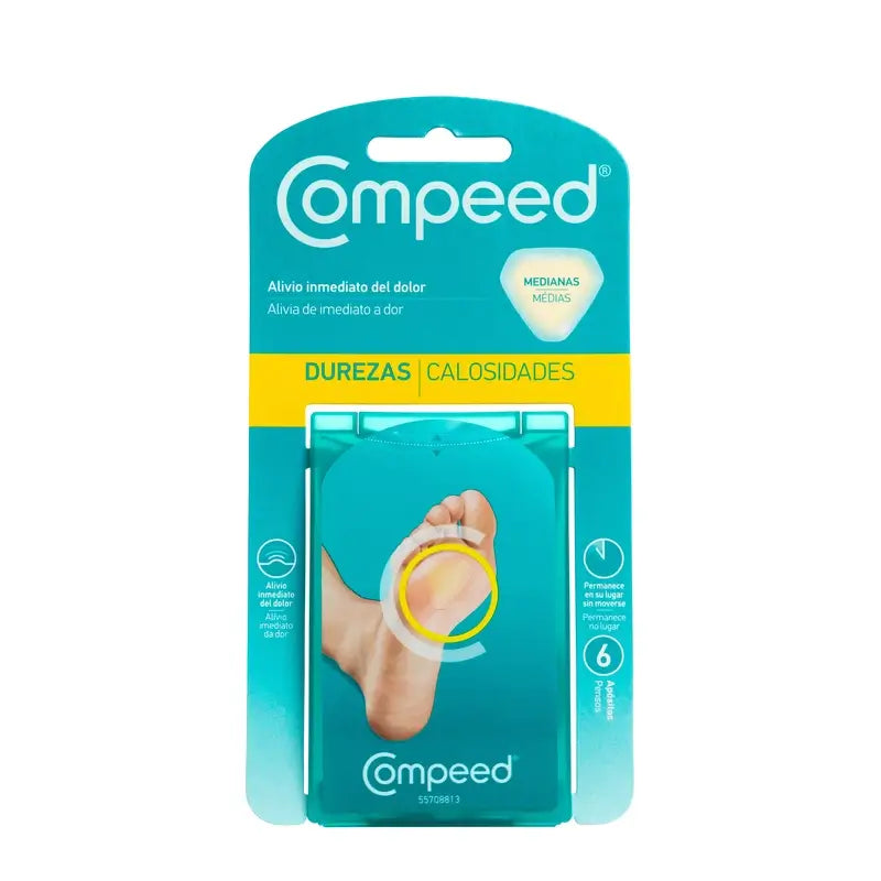 Compeed Apósito Dureza Mediana 6 unidades