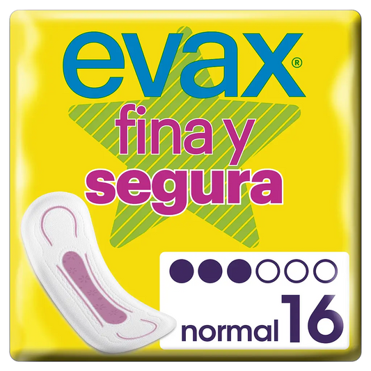 Evax Fina y Segura Normal Compresas 16 unidades