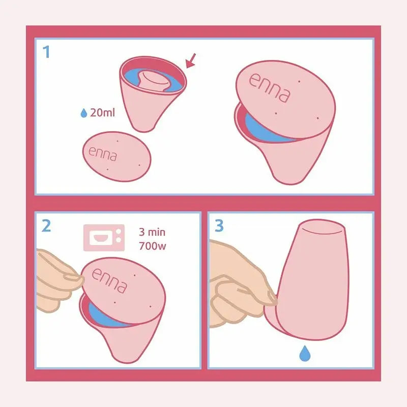 Enna Cycle Copa Menstrual Sin Aplicador Talla L