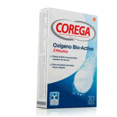 Corega Accion Total Limpieza para Protesis, 30 tabletas