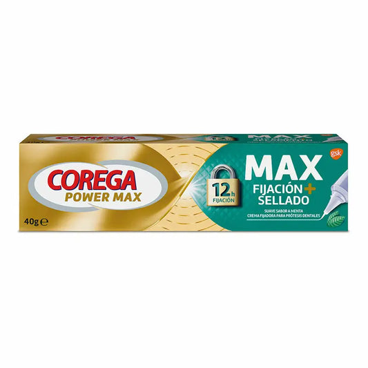 Corega crema fijadora para la prótesis sabor menta, 40 gr