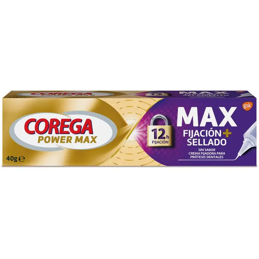 Corega Maximo Sellado Crema Fijadora, 40 gr