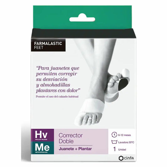 Farmalastic Corrector Doble Juanetes Y Plantar Pie Izq. T-M