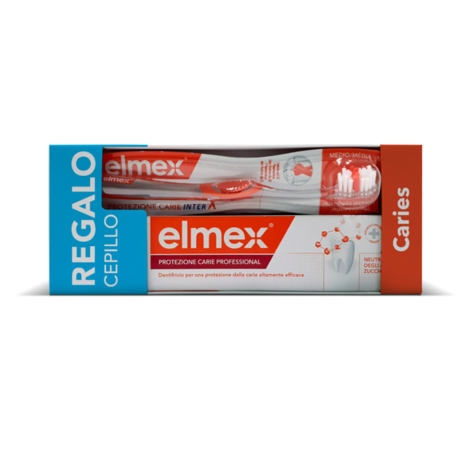 Elmex Dentífrico Sensitive Professional Y Cepillo de dientes suave , 2 unidades