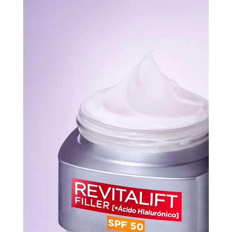 L'Oréal Paris Crema Rellenadora Intensiva Con Ácido Hialurónico Y Spf 50: Volumen Y Protección Uvb/Uva