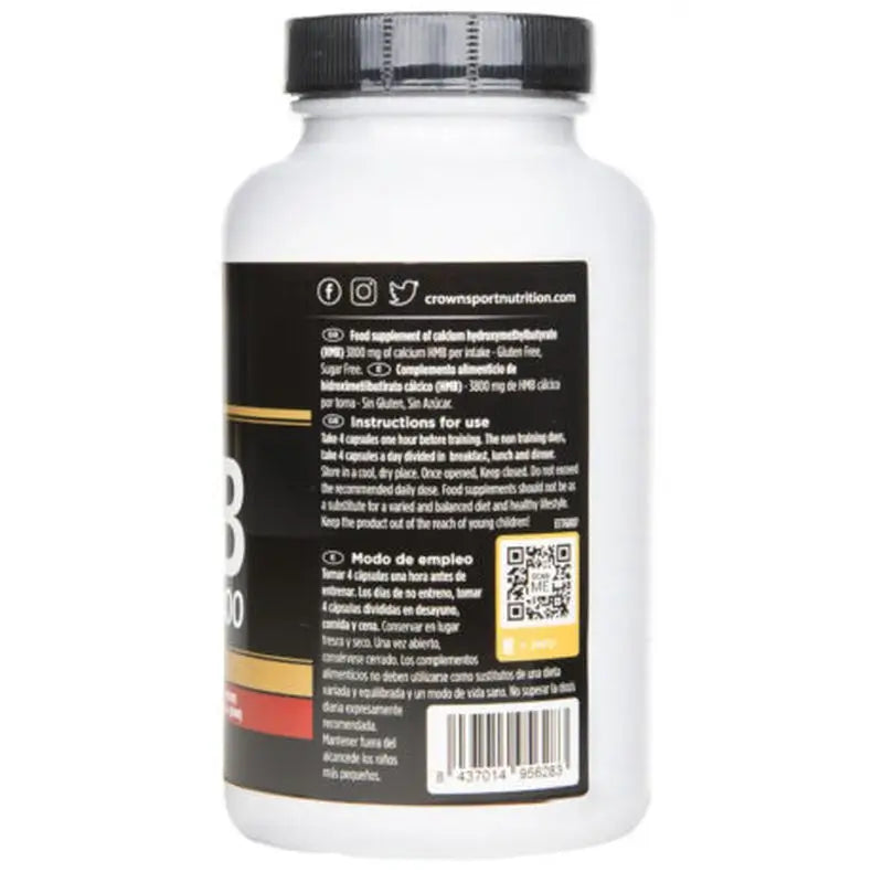 Crown Sport Nutrition Hmb 3800 , 120 cápsulas (30 porciones) 