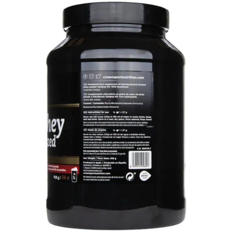 Crown Sport Nutrition Iso Whey Hydrolyzed Chocolate , 918 gr (34 porciones) 