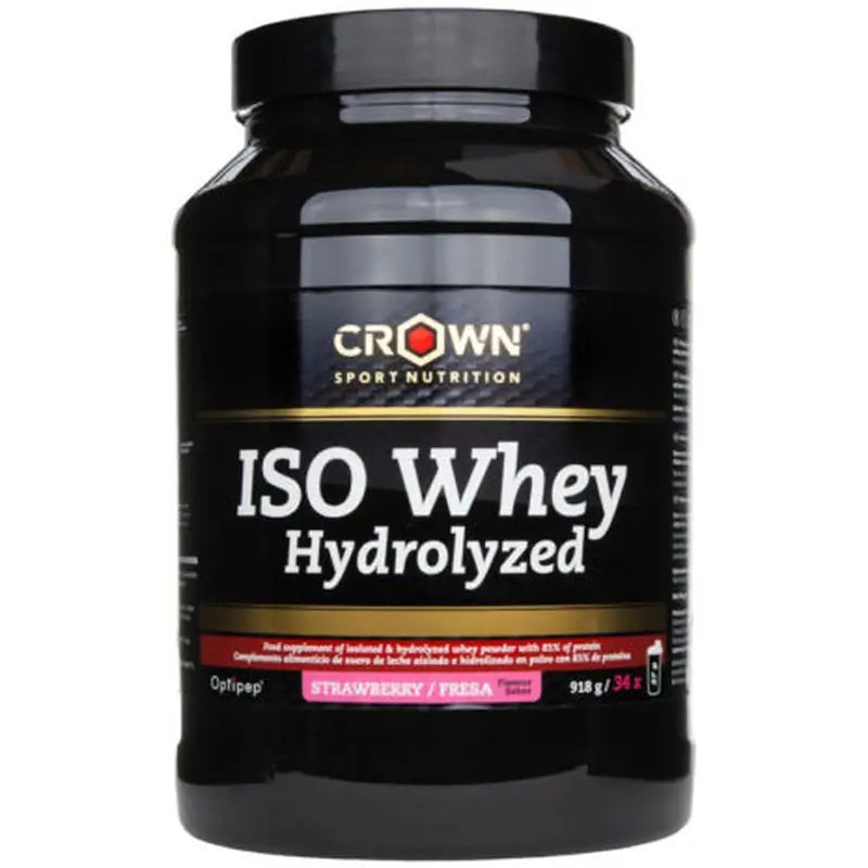 Crown Sport Nutrition Iso Whey Hydrolyzed Fresa , 918 gr (34 porciones)