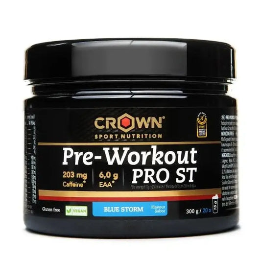 Crown Sport Nutrition Pre Workout Pro St Blue Storm , 300 g (20 porciones)