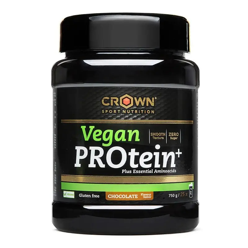 Crown Sport Nutrition Vegan Protein+ Chocolate , 660 gr (22 porciones)