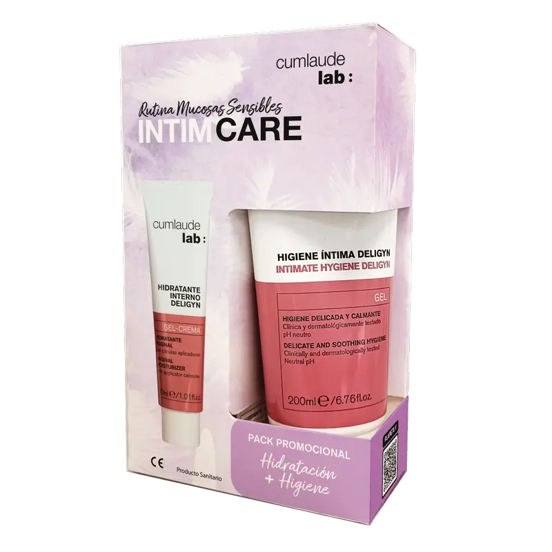 Cumlaude Lab Pack Menopausia Deligyn Higiene Intima 200Ml + Hidratante Interno 30Ml