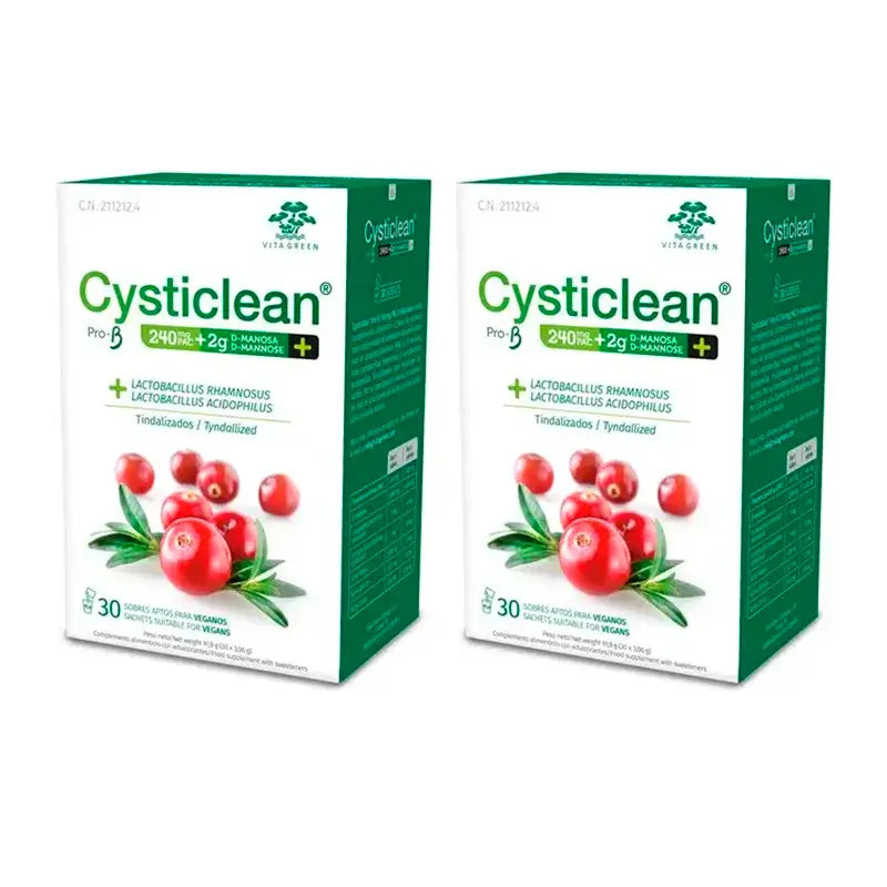 Cysticlean Prob-D Manosa 480 Mg Pac, 2x30 unidades