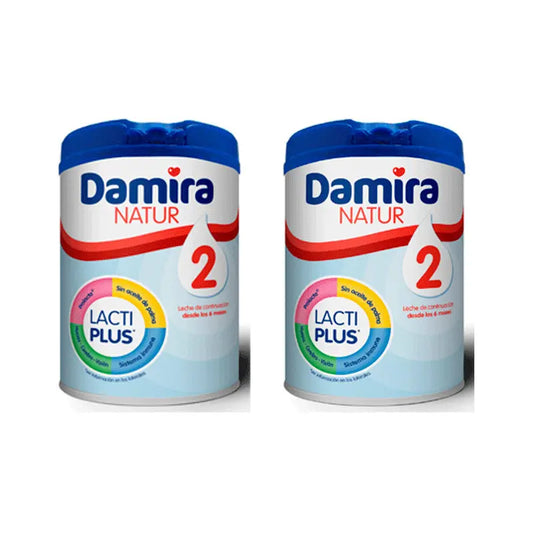 Damira Pack Natur 2 Leche de Continuación 2 x 800 gr