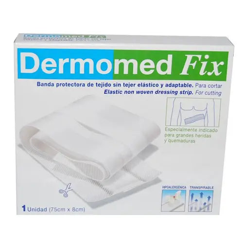 Dermomed Fix Apósitos Banda Protectora Transparente 75 cm x 8 cm