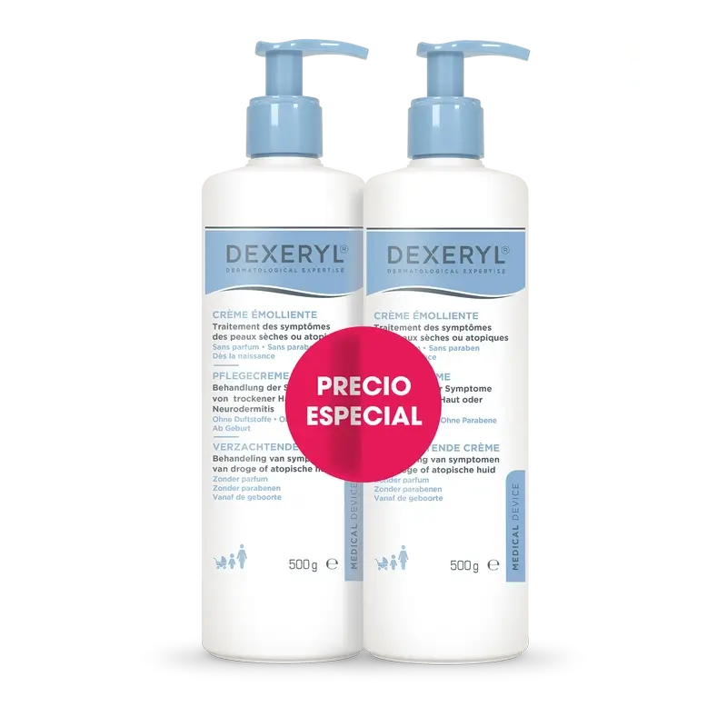 Dexeryl Kit Duo Crema Emoliente , 500 gr