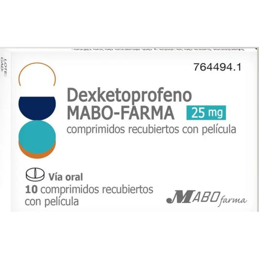 Dexketoprofeno Mabo 25 Mg, 100 comprimidos