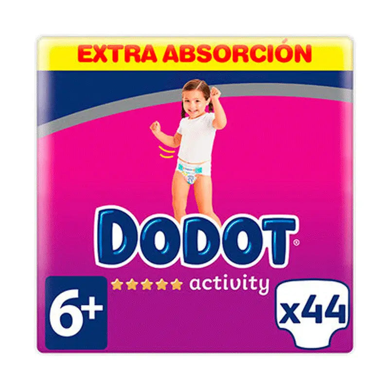 Dodot Activity Pañal Talla 6+ (+14 kg), 44 Unidades